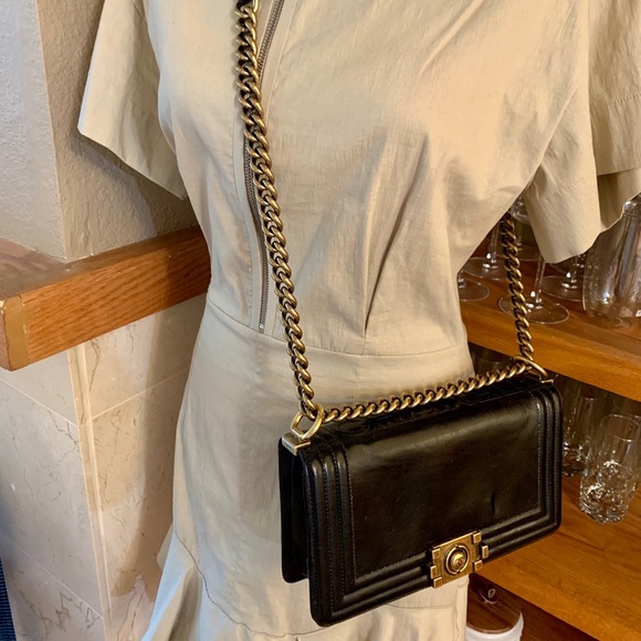 ❌SOLD❌💯Authentic Chanel Boy Bag Old Medium - Picture 14 of 14